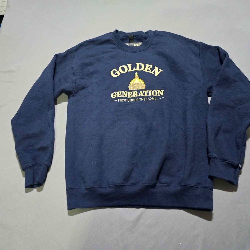 Notre Dame Fighting Irish Sweatshirt Men M Golden Generation Under The Dome
